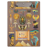 Egyptian Ancient Hieroglyphic Pattern Symbol クリップボード (正面)