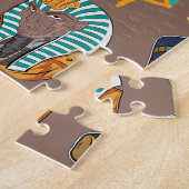 Egyptian Ancient Hieroglyphic Pattern Symbol ジグソーパズル (側面)