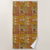 Egyptian Art Egypt ビーチタオル (正面)