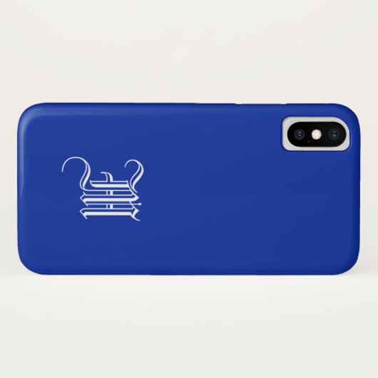 EGYPTIAN BLUE背景無地のiPhone Xケース Case-Mate iPhoneケース (裏面(横))