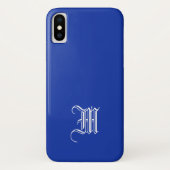 EGYPTIAN BLUE背景無地のiPhone Xケース Case-Mate iPhoneケース (裏面)