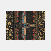 Egyptian Cat - Bastet フリースブランケット (正面(横))