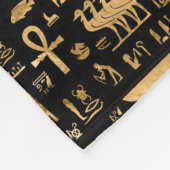 Egyptian Cat - Bastet フリースブランケット (角)