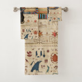 Egyptian Cat - Bastet on papyrus バスタオルセット (インサイチュ)