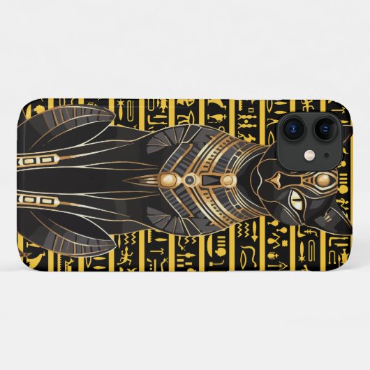 Egyptian Cat iPhone Case Case-Mate iPhoneケース (裏面(横))