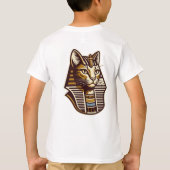 Egyptian Cat Kids T-Shirt – Pharaonic Cat Art  Tシャツ (裏面)