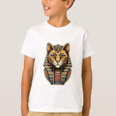 Egyptian Cat Kids T-Shirt – Pharaonic Cat Art  Tシャツ (正面)