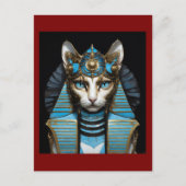 Egyptian cat pharaoh ポストカード (正面)