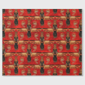 Egyptian Cats and Eye of Horus pattern ラッピングペーパー (フラット)
