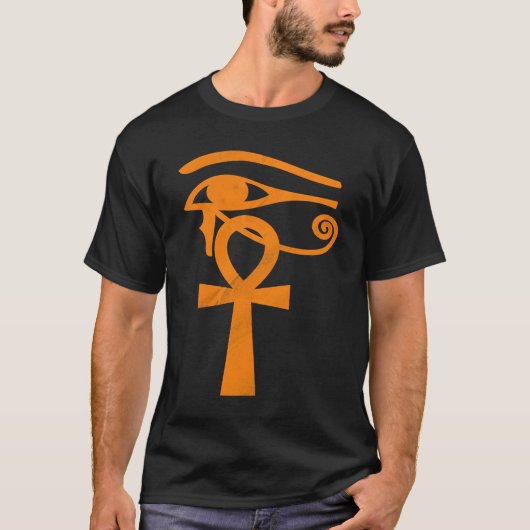 Egyptian Eye Of Horus Ankh Egypt Archaeologist Tシャツ (正面)