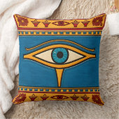 Egyptian Eye of Horus, Eye of Ra Egypt Deity クッション (ブランケット)