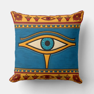 Egyptian Eye of Horus, Eye of Ra Egypt Deity クッション