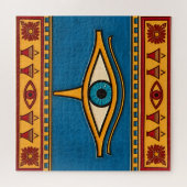 Egyptian Eye of Horus, Eye of Ra Egypt Deity ジグソーパズル (横)