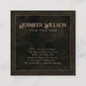 Egyptian Eye of Horus - Wadjet Ornament スクエア名刺 (裏面)