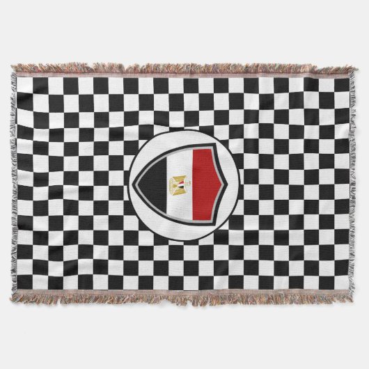 Egyptian flag throw blanket スローブランケット (正面)