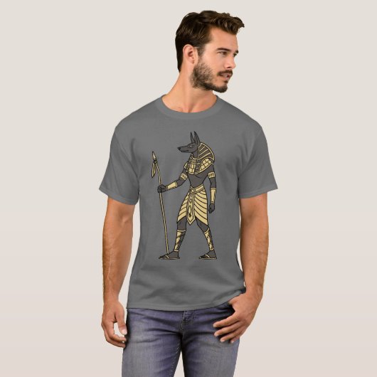 Egyptian God Anubis Tシャツ (正面フル)
