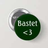 Egyptian Goddess - Bastet love badge 缶バッジ (正面&裏面)