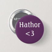Egyptian Goddess - Hathor love badge 缶バッジ (正面&裏面)