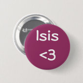 Egyptian Goddess - Isis love badge 缶バッジ (正面&裏面)