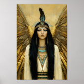 Egyptian Goddess Maat  Fantasy Art ポスター (正面)