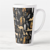  Egyptian Hieroglyphic Symbol Pattern Background   カフェラテマグ (右)