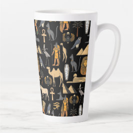  Egyptian Hieroglyphic Symbol Pattern Background   カフェラテマグ