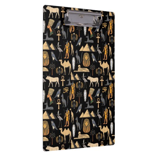  Egyptian Hieroglyphic Symbol Pattern Background   クリップボード (右)