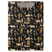  Egyptian Hieroglyphic Symbol Pattern Background   クリップボード (正面)