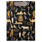 Egyptian Hieroglyphic Symbol Pattern Background クリップボード (正面)