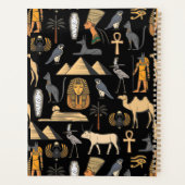  Egyptian Hieroglyphic Symbol Pattern Background   プランナー手帳 (裏面)