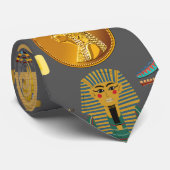 Egyptian Hieroglyphic Symbol Pattern pharaoh     ネクタイ (ロール)