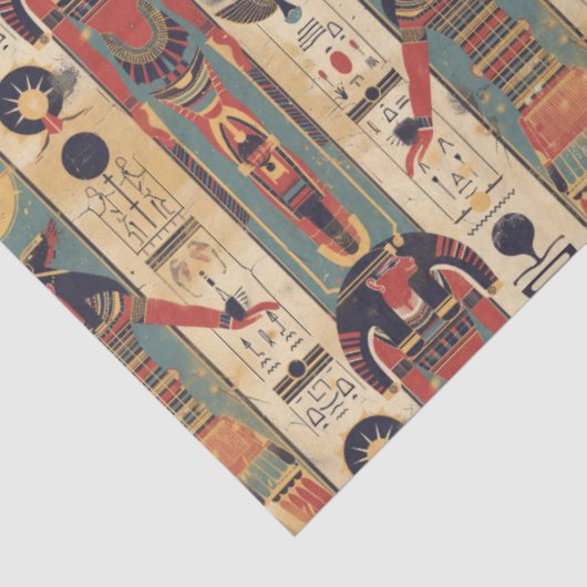 Egyptian hieroglyphics Pharaoh Pattern 薄葉紙 (詳細)