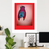 Egyptian Inspired Horror Themed Mummy  ポスター (ホームオフィス)