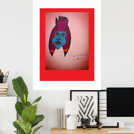 Egyptian Inspired Horror Themed Mummy  ポスター (ホームオフィス)