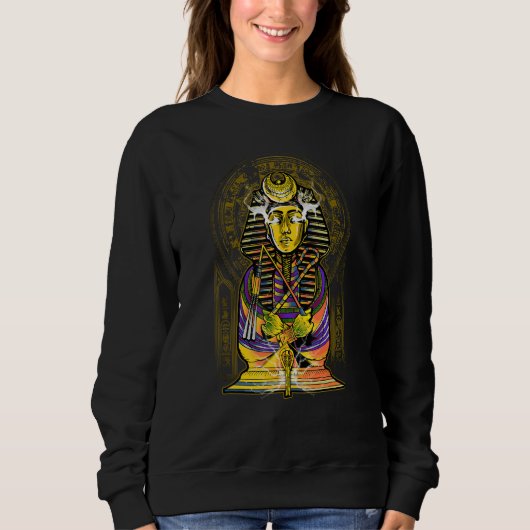 Egyptian Pharao Pyramid Grave スウェットシャツ (正面)