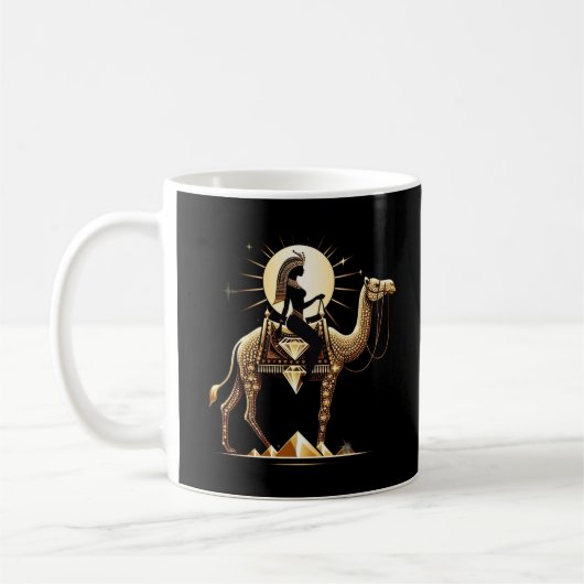 egyptian pharaoh art mug コーヒーマグカップ (左)