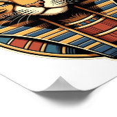 Egyptian Pharaoh Cat Poster – Ancient Egypt Wall A ポスター (角)