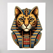 Egyptian Pharaoh Cat Poster – Ancient Egypt Wall A ポスター (正面)