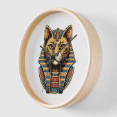 Egyptian Pharaoh Cat Wall Clock 壁時計 (傾斜)