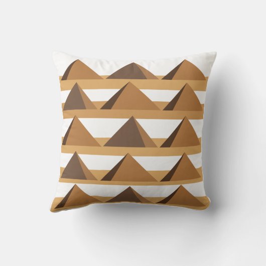 Egyptian Pyramids Pattern クッション (裏面)