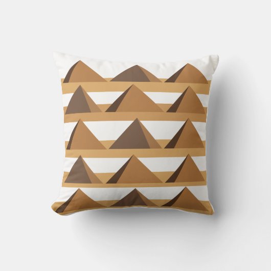 Egyptian Pyramids Pattern クッション (正面)