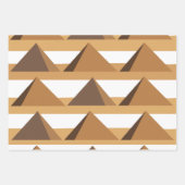 Egyptian Pyramids Pattern ラッピングペーパーシート (正面)