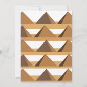 Egyptian Pyramids Pattern Cultural Programme  招待状 (裏面)
