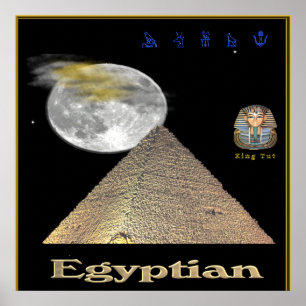 Egyptian pyramids poster ポスター