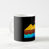EGYPTIAN PYRAMIDS T SHIRT コーヒーマグカップ (正面左)