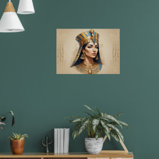 Egyptian Queen Wall Art – The Spirit of Ancient ポスター