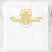 Egyptian scarab beetle. 長方形シール (バッグ)