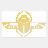 Egyptian scarab beetle. 長方形シール (正面)