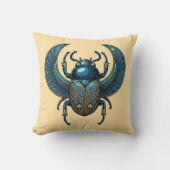 Egyptian Scarab Symbol - Scarab Pharaonic Design  クッション (正面)