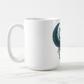 Egyptian Scarab Symbol - Scarab Pharaonic Design  コーヒーマグカップ (左)